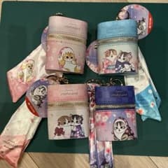 モフサンド mofusand スカーフチャーム付きポーチ 桜満開 4種 mofusand スカーフチャーム付きポーチ 桜満開 全4種 コンプリート