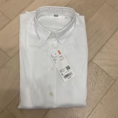 UNIQLO women スーピマコットン　ストレッチシャツ ホワイト Sのサムネイル