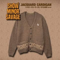 ShowMinorSavage ジャガードカーディガン Mサイズのサムネイル