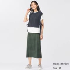 ももみ様専用＊チェックナロースカート　ジーユー　GUのサムネイル