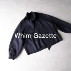 美品 ウィムガゼット 2,5万円 ウールのボウタイブラウス カットソー E349 美品 ウィムガゼット 2,5万円 ウールのボウタイブラウス カットソー