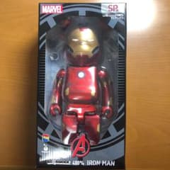 happyくじ　マーベル　BE@RBRICK 400%  SP賞　アイアンマンのサムネイル