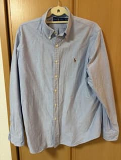 ま*こ様 RALPH LAUREN 長袖オックスフォードシャツ ライトブルーのサムネイル