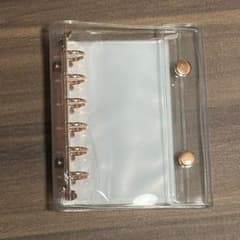 A7 シール帳　新品 ローズゴールド　ピンクゴールド　リフィル付き　バインダー