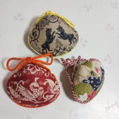 ちりめん細工 貝合わせ 3個セットのサムネイル