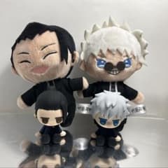 呪術廻戦 ぬいぐるみ マスコット 五条悟 夏油傑 4種セットのサムネイル