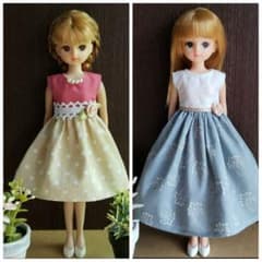 ☆引っ越し前、断捨離中☆さま専用　リカちゃん　ワンピース*826*911のサムネイル