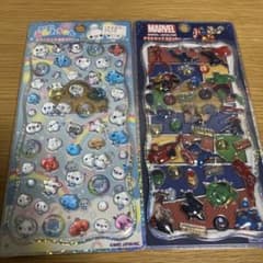 プチドロップシール 2枚セット あわわちゃん MARVELのサムネイル
