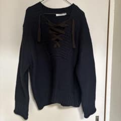 moussy 레이스 업 니트