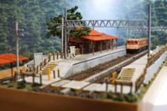 Nゲージ　鉄道模型ジオラマ　地方ローカル線の中核駅 Nゲージ 鉄道模型ジオラマ 地方ローカル線の中核駅 - メルカリ