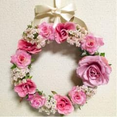 ハンドメイド フラワーリースのサムネイル
