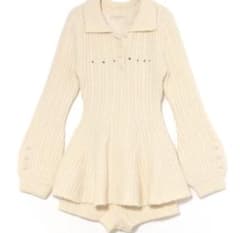 トップス ANDMARY Dada cable set up ivory andmary Dada cable set up ivory - メルカリ