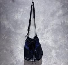 USA古着 DIESEL 巾着 レザー メッシュ ショルダーバッグ - メルカリ
