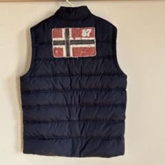 NAPAPIJRI ナパピリ ダウンベスト NAPAPIJRI ナパピリ ダウンベスト ネイビー サイズL - メルカリ