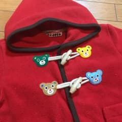 ★限定値下げ★ミキハウス　フリースコート　80サイズ　ダッフルのサムネイル
