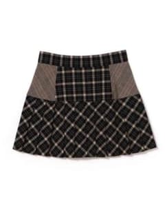 andmary coco check pleats skirt BLACK Sのサムネイル