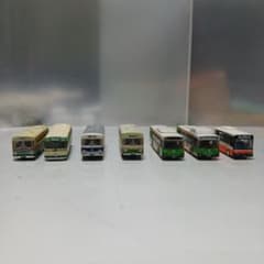 バス ミニカー 7台セット Nゲージサイズのサムネイル