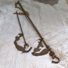 自在鉤　真鍮　一富士二鷹三なすび　囲炉裏 m33014046949_1.jpg?1758332572