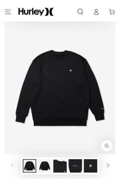 【美品】ハーレー ワッフルインナー ルーズ クルーネック ブラック Lサイズ 美品】ハーレー ワッフルインナー ルーズ クルーネック ブラック L