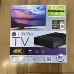 ELECOM 外付けHDD 4.0TB ELD-GTV040UBKのサムネイル