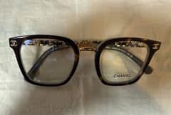 CHANEL シャネル メガネ 眼鏡 ココマーク チェーン ゴールド べっ甲柄