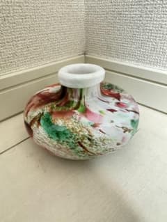マーブル模様 ガラス フラワーベース 花瓶※花瓶多数出品中のサムネイル
