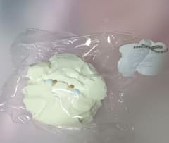 文清 スクイーズ 熊 くま ケーキ もこもこ クリーム色 タグ付きのサムネイル
