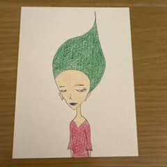 現代アート　手描き　ポストカードのサムネイル