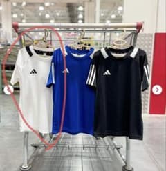 adidas キッズ　プラクティスシャツ ホワイト　130のサムネイル