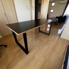 ワイドデスク（天板：MDF材／脚：アイアン／サイズ：160 × 70cm） ワイドデスク（天板：MDF材／脚：アイアン／サイズ：160 × 70cm