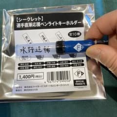 水野逹稀　選手直筆応援　ペンライトキーホルダー　ファイターズのサムネイル