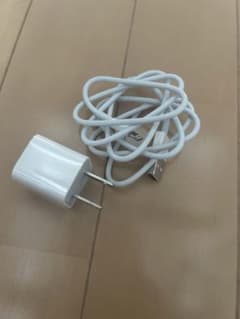 USB充電器とケーブルセット ホワイト　iPhoneのサムネイル