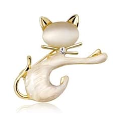 【高見え】 レディース　ストールピン　シンプル　猫のサムネイル