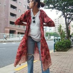 ★ダークフラワープリントワンピース★のサムネイル