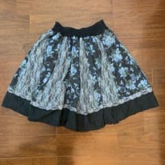 アクシーズ　ブルー　グレー　花柄　スカートのサムネイル