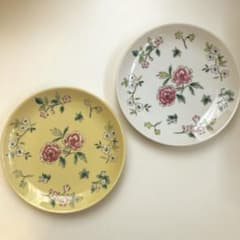 栗原はるみ 丸皿2枚セット 花中華 ホワイト イエロー 16.5cm - メルカリ