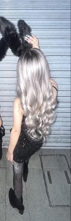 バニーガール コスプレ衣装セット 黒 スパンコールのサムネイル
