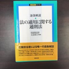 taiji様 専用 逐条解説法の適用に関する通則法のサムネイル