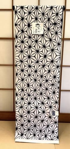 竺仙 ちくせん 浴衣生地 反物 ☆綿絽☆麻の葉柄☆白地紺 - メルカリ