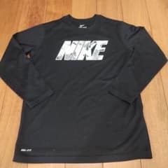 NIKE DRI-FIT ブラック 長袖カットソー Mのサムネイル