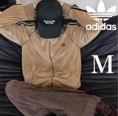 【最安値】新品M⭐️adidas アディカラー ベロア ブラウン トラックトップのサムネイル