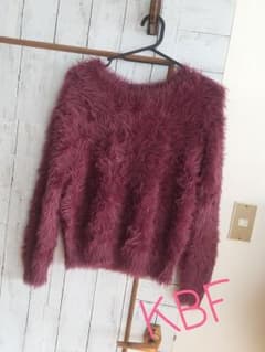 KBF♡フェザーヤンクルーニットのサムネイル