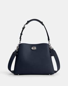 L*s様 COACH ネイビーウィロウ ショルダー バッグ ペブルレザー C26 