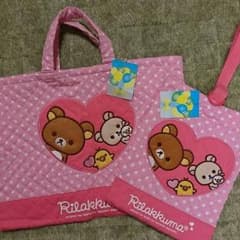 新品リラックマレッスンバック&シューズ入れのサムネイル