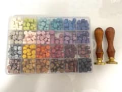 24色シーリングワックス+スタンプ2つ セットのサムネイル