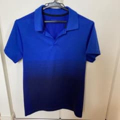 GU 青 グラデーション ポロシャツのサムネイル