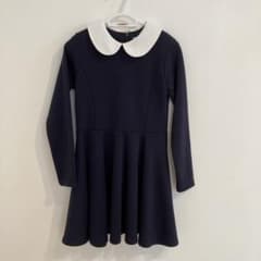 【ここ様専用】KITOHOUSE ワンピース　紺のサムネイル