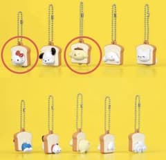 サンリオキャラクターズしょくぱんず ポチャッコ　ポムポムプリン2点セット ガチャのサムネイル