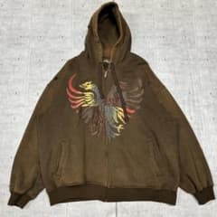 00s Y2K USA企画 Pelle Pelle ジップアップパーカー - メルカリ