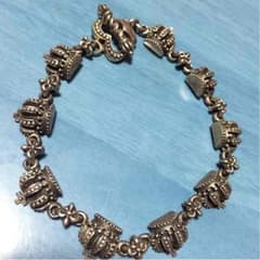 王冠シルバーブレスレットのサムネイル